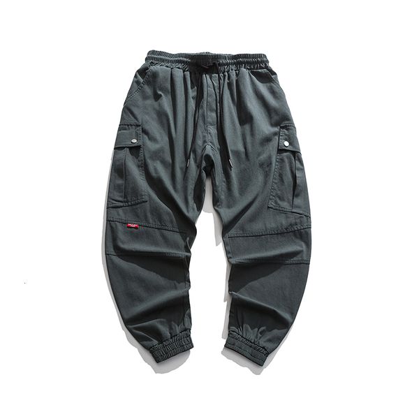 

2021 new streetwear newly fashion men jeans loose fit big pocket casual cargo pants spliced designer hip hop joggers wide leg trousers rukr, Blue