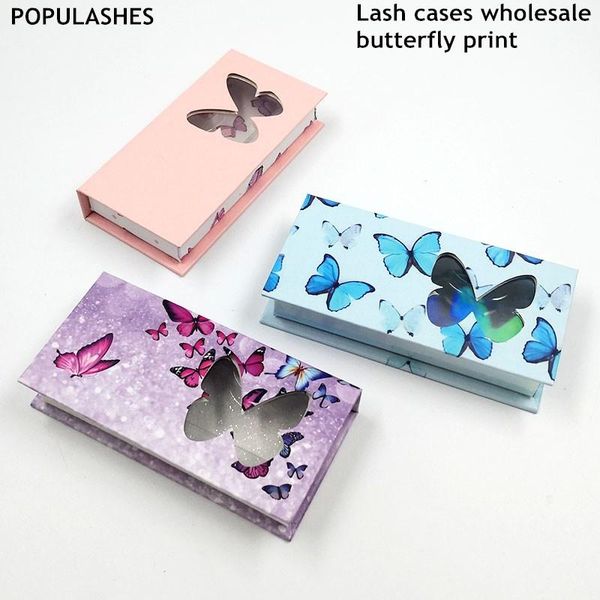 

butterfly eyelash packaging box magnetic cases lash boxes package mink lashes luxury empty case with tray paper lash box