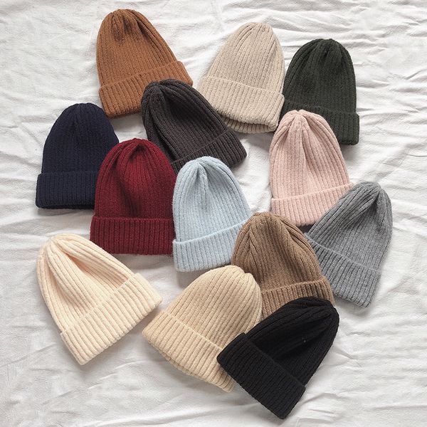 

helisopus зима корейский beanie cap new candy цвет повседневный hip hop hat акриловый теплый упругие вязание шапки для женщин, Blue;gray