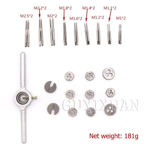 

guyx m1.2 m1.1 m2 m2.2 / 2.5 30 left hand taps and dies conical pipe tap round mold thread