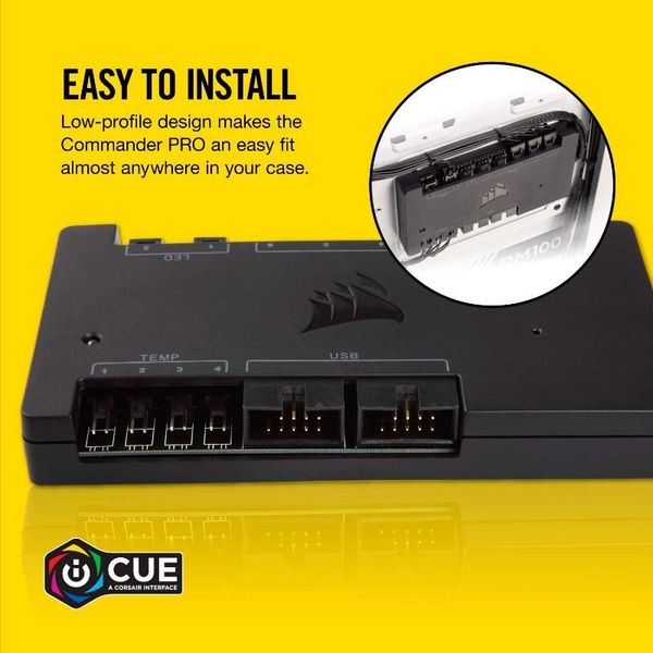 

icue commander pro smart rgb lighting and fan speed controller