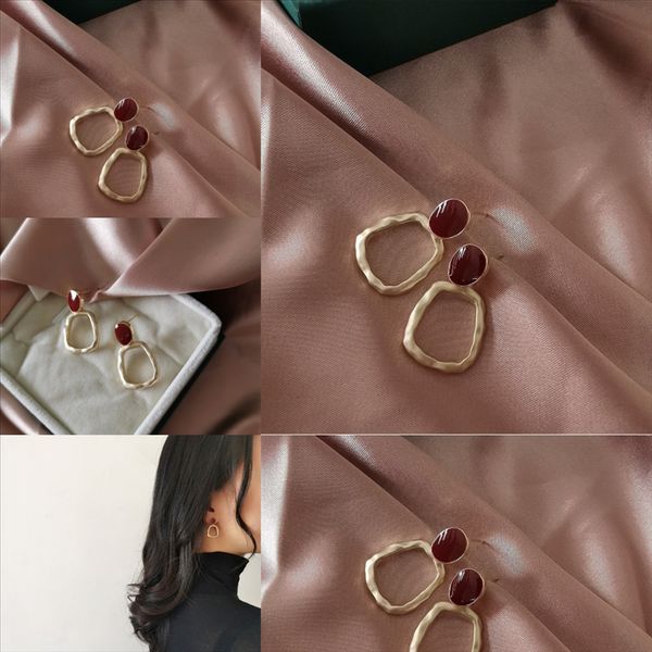 

7za plated sterling silver simulate diamond plate flat hollow ear earring size *; women's silver earring stud, Golden