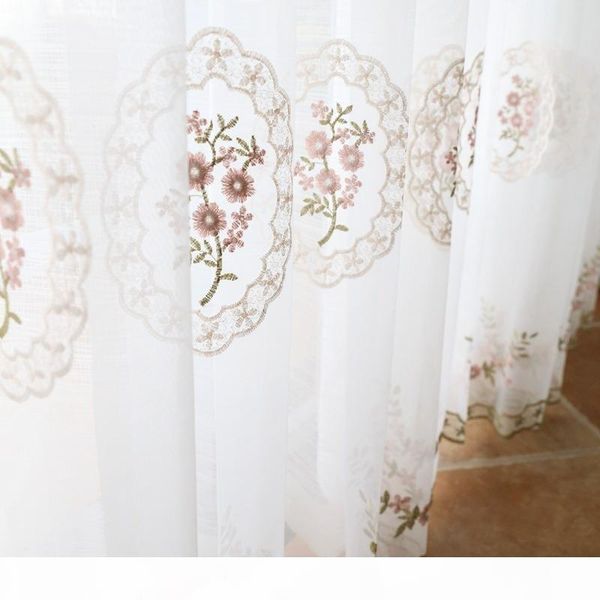 

european-style embroidery window screen for living room bedroom simple wild dream blue water-soluble embroidery yarn