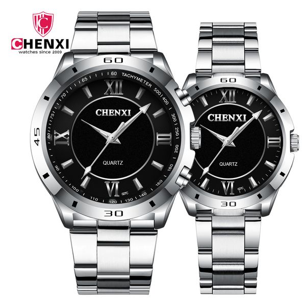 

guangdong chenxi steel band men's 027c large dial watch lovers