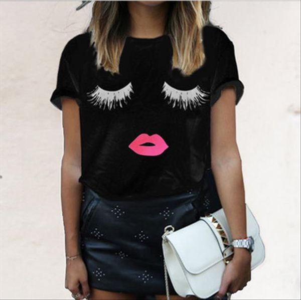 

t shirt women 2020 summer digital o neck friends letter printing t shirt europe femal tshirt vestidos ropa mujer t016, White