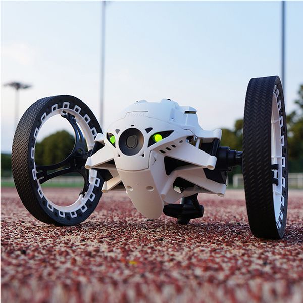 

bounce 2.4g jumping no or with wifi camera 2.0mp flexible wheels rotation led night light rc robot car
