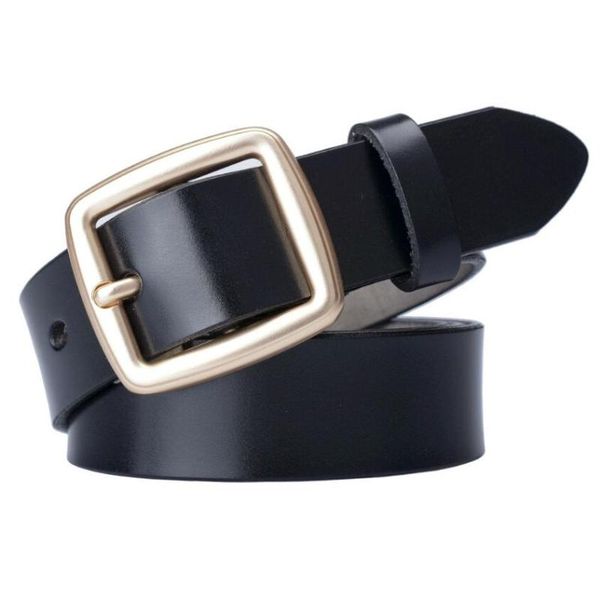 

площадь пряжка натуральная кожа женщин пояса cowskin повелительница vintage джинсы пояса конструктора ремень waistband zlb418, Black;brown