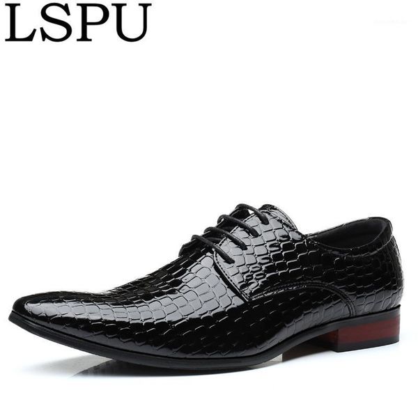 

dress shoes plus size 38-47 pointed toe men leather lace up breathable casual fashion business party wedding1, Black