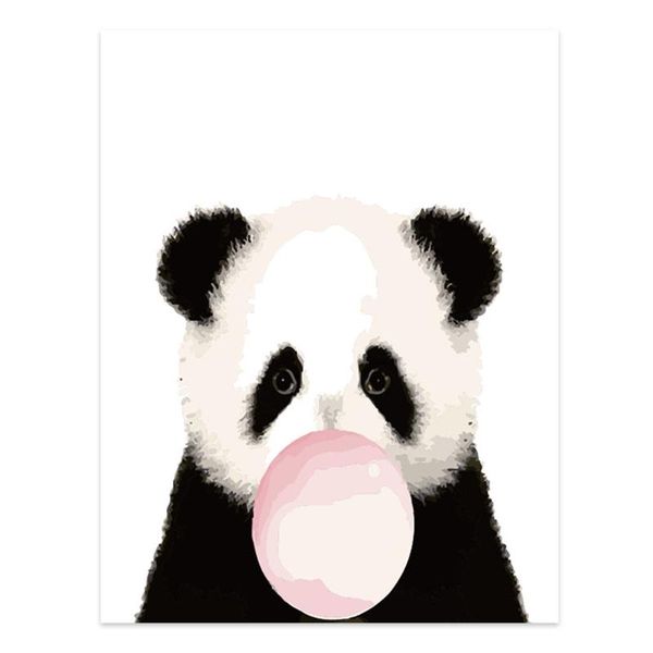

painted bubble animal digital oil painting by numbers canvas wall picture diy l9cf
