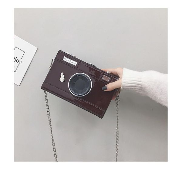 

women camera shape mini messenger summer fashionbag ladies casual shoulder bag personalized design chain purse