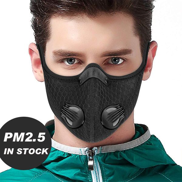 

factorysvmwn designer filter k in face stock with respirator valve pm2.5 mouth mask anti dust protective sports outdoor bicycle 95