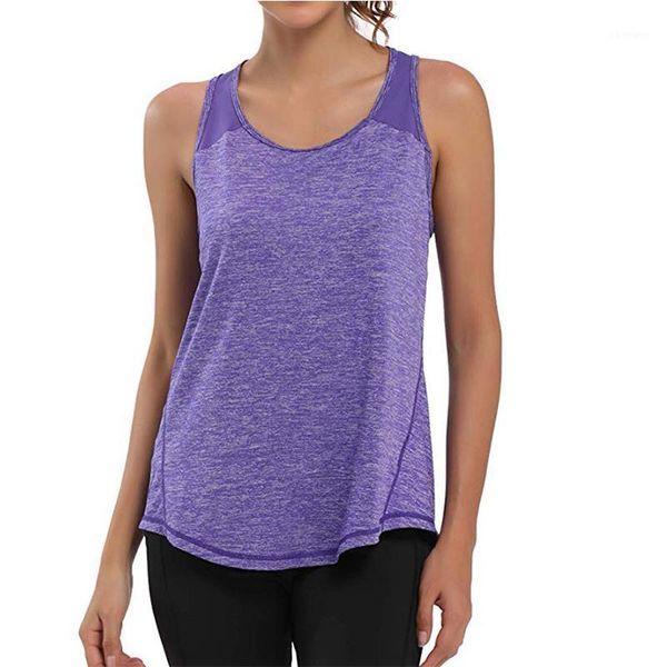 

yoga outfits female sport women workout mesh racerback tank shirts gym clothes sleeveless vest singlet training1, White;red