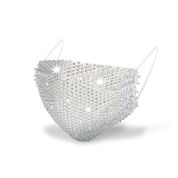 

luxury jewelry bling rhinestone halloween for women fashion elastic crystal decorative mask dancer party