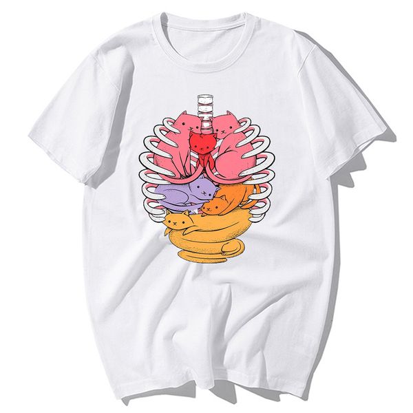 

funny cartoon cats tshirt cool body graphic cats casual summer hip hop harajuku streetwear sport hooded sweatshirt hoodie men t shirt