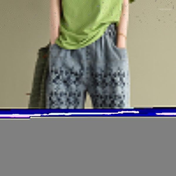 

womens jeans denim shorts straight big loose embroidery retro vintage fashion casual fashion for spring summer az223916281, Blue