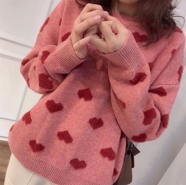 

women sweater 2021 autumn and winter new three-dimensional loose knitted sweater1, White;black