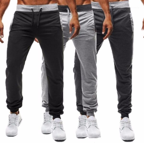

2018 jogger pants men fitness bodybuilding gyms pants for runners clothing autumn sweat trousers britches1, Black