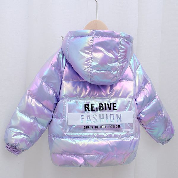 

new colorful children's down jacket hooded outerwear boys girls jackets baby autumn and winter coats, Blue;gray