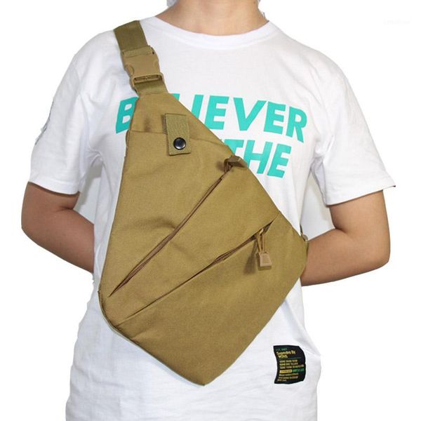 

outdoor hunting concealed storage gun bag shoulder chest bags nylon men right hand anti-theft pistol bag for tactical1