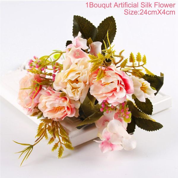 

fengrise 1 bundle шелковый пион искусственный цветок букет поддельный цветок флорес свадьба домашнее украшение искусственные розы цветы jllj