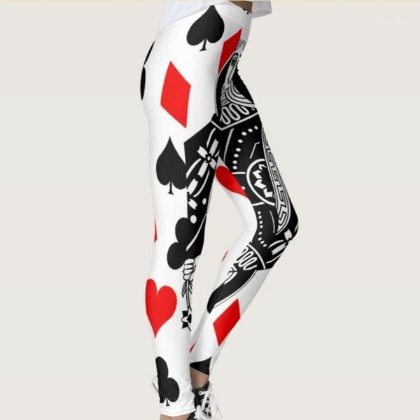 

women's pants & capris quickitout arrival black&white poker with red heart in leggings diamond print slim fitness trousers s-4xl1