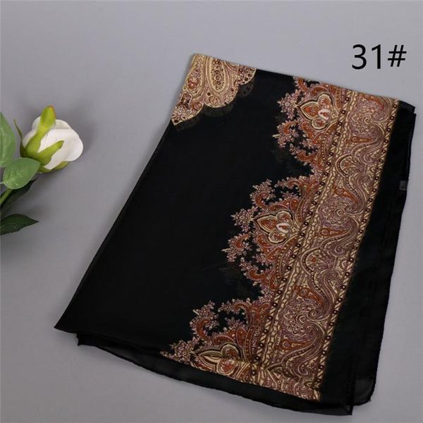 

горячие продажи мода шифон шелковый шарф цветов бандана печати кешью thin hijabs foulard женщины глава шаль шарфы bufandas jllizo ffshop2001, Blue;gray