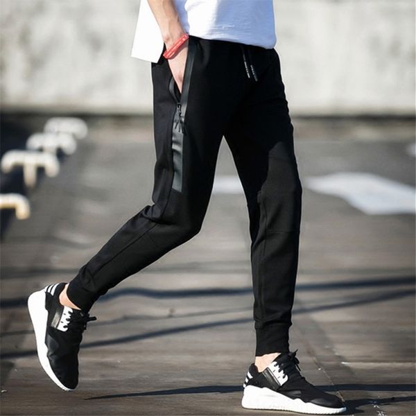 

bxxmr summer tight men's pants new sports sports large size student leggings pants harem casual 8y9gw, Blue