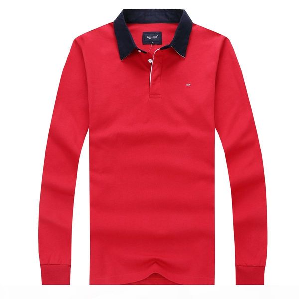 

new selling eden park homme polo men's polo long sleeve cotton thicken business leisure style big size 3xl fast shipp, White;black