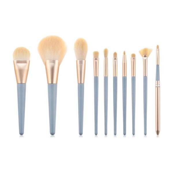 

eyebrow tools & stencils 10pcs/set makeup brushes wooden professional skin-friendly non-toxic handle face foundation eye beauty cosmetic pen