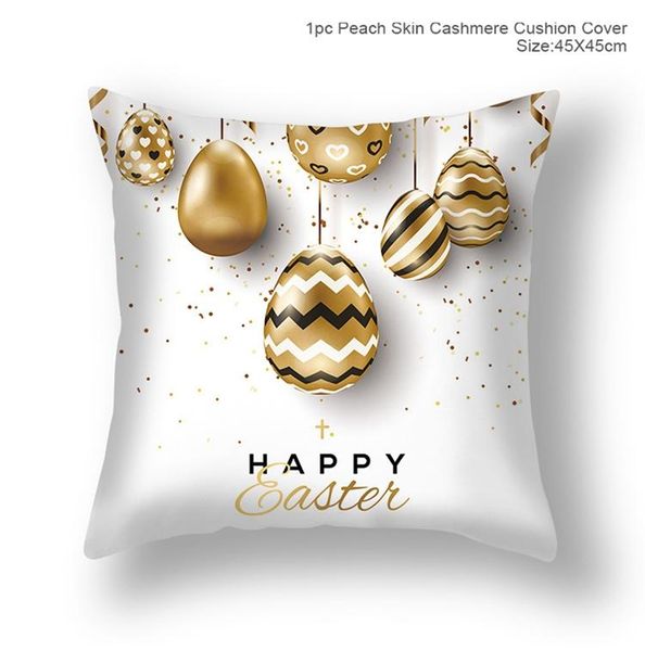 

fengrise 45x45cm яйцо easter подушка обложка пасха украшение для дома дивана декора пасхи партии наволочка принадлежности wmtlhr xhhair