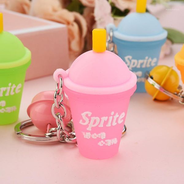 

new cup key chain for women girl car hanging ornaments jewelry pendant key ring holder wa02021, Silver