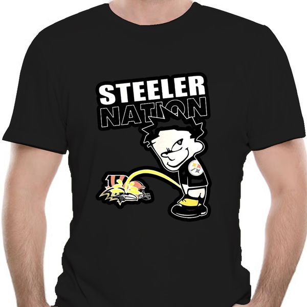 

men tshirt steeler nation tshirt cool printed t-shirt tees 9701a sport hooded sweatshirt hoodie