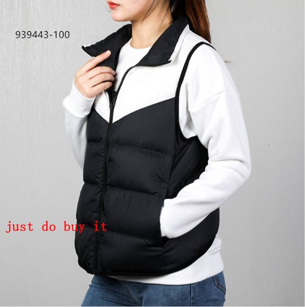 

fashion womens vest jacket 2020 new arrival women sleeveless down jackets casual winter keep warm coats double-sided down vest, Black