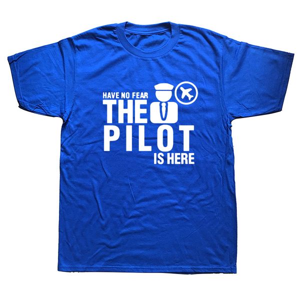 

sport summer men funny have no fear the pilot is here plane t shirt short sleeve cotton hip hop streetwear t-shirt tee camiseta