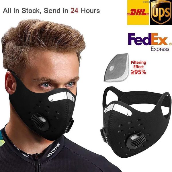 

stcok carbon activated filter us with pm2.5 protective anti-pollution sport running training mtb road bike cyc