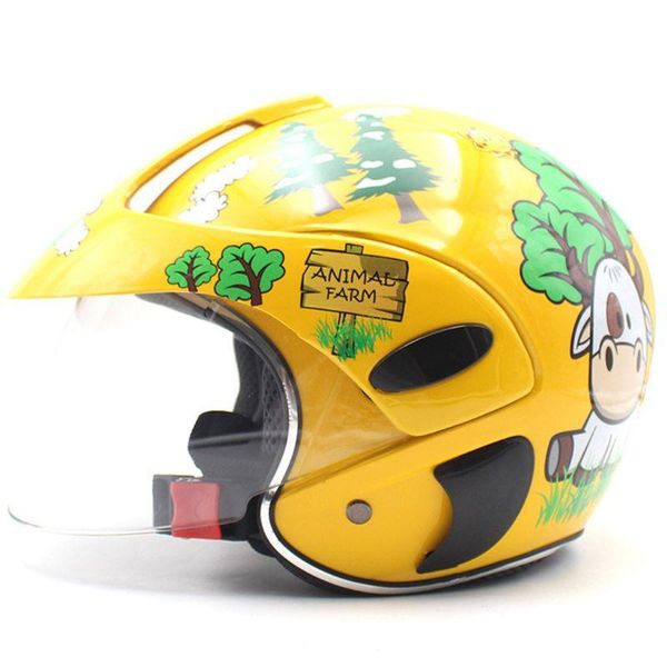 

motorcycle helmets headpiece child half helmet kids safety head protect supplies d7ya