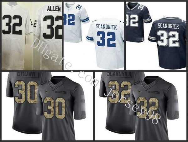 

dallas cowboys men 32 orlando scandrick 30 anthony brownolivewhite men nfl women youth retro soccer jersey, Black;red