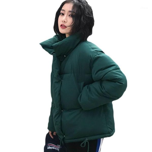 

new women winter coat female warm down cotton jacket women's korean bread service wadded jackets parkas female jacket coats f8841, Black