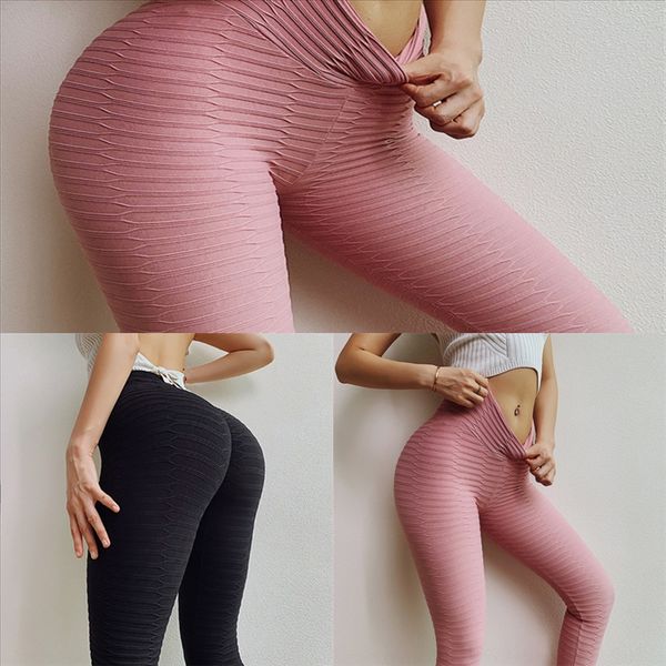 

3pso high waist wear yoga leggings solid color sports gym pant pants elastic fitness yoga women pack lady overall full tights