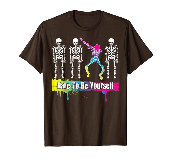 

dare to be yourself shirt | cute lgbt pride t-shirt gift, White;black