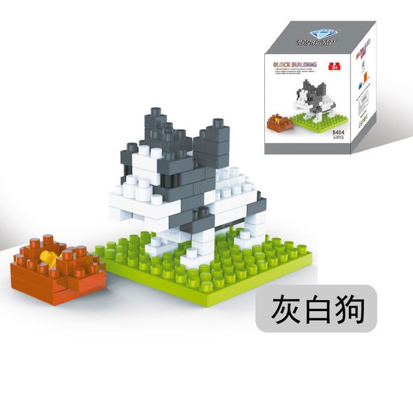 

lovely puppy animal block toy small monkey block toy cute cartoon animal block toy kid christmas gift