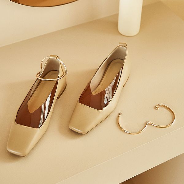 

natural 2021 women pumps 22-25cm ladies internet mary jane head shoes metal buckles ladies'shoes zdet, Black