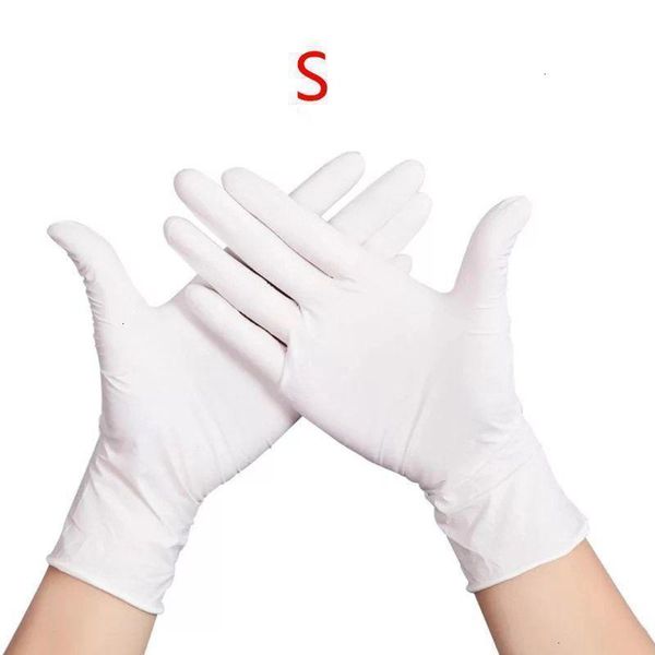

work disposable cleaning washing real nitrile 100pcs waterproof safety gloves x6hb