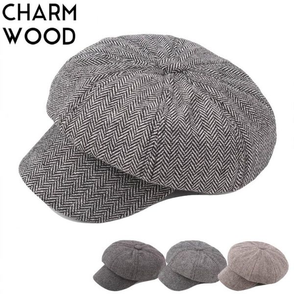 

berets women's beret hat autumn casual vintage striped solid french for men artist painter peaked cap women jc449, Blue;gray
