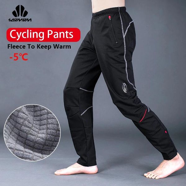 

sobike winter bike long pants men women mtb road warm trousers windproof waterproof cycling bottoms pants outdoor sports clothes, Black;blue