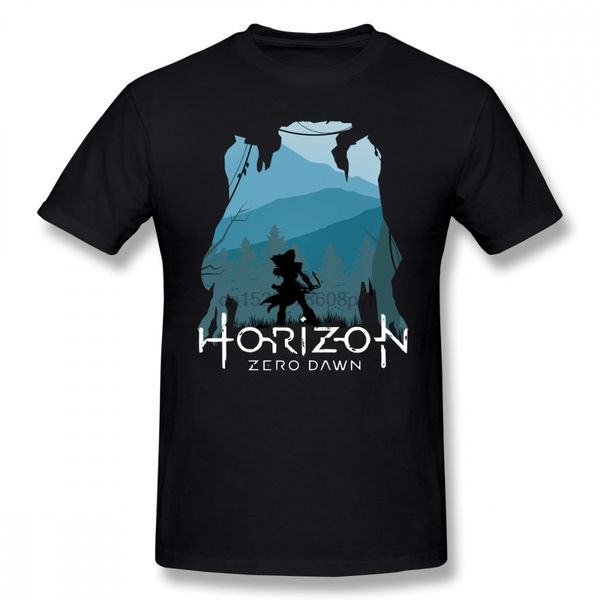 

horizon zero dawn horizon zero dawn short sleeve male 6xl print awesome summer sport hooded sweatshirt hoodie t shirt