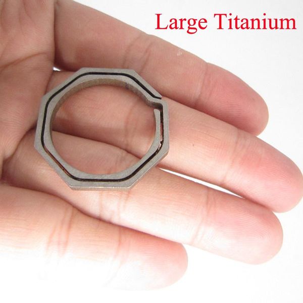 

tc4 ti pocket hook keyring ring gear camp buckle key multi tool edc hike outdoor clip kit octagon gadget hang titanium keychain wmtvtm