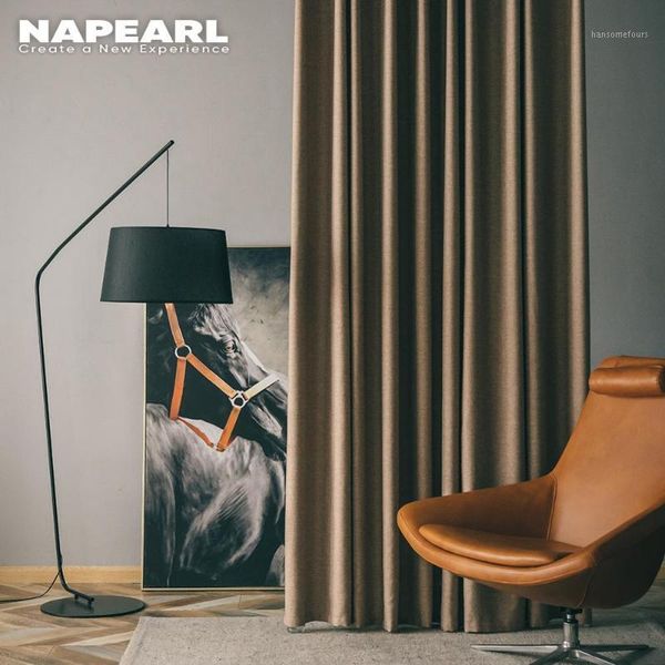 

napearl 1 piece grey blue blackout curtains for the living room solid plain 140 x 260cm curtain for window room decor1