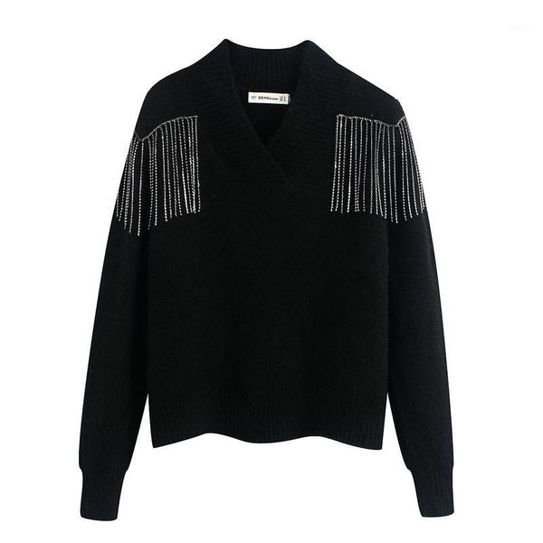 

omikron korean style loose sweater women pullover casual long sleeve knit sweater female jumpers solid basic sweatshirts1, White;black