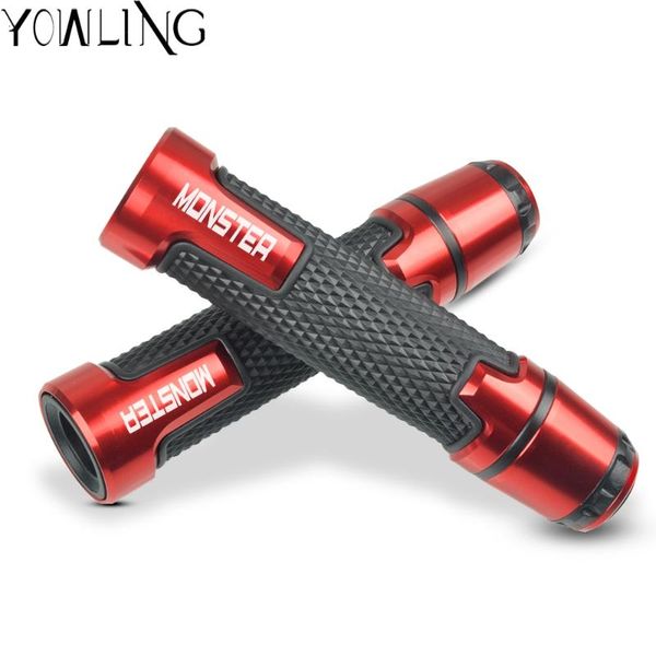 

7/8 «» 22мм мотоцикл ручки противоскольжения концы ручки ручки бар ручной handlebar для hypermotard 696 695 797 821 1200